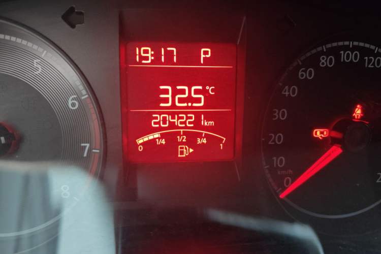 Used Volkswagen Santana 2019 1.5L Automatic Fashion Edition China VI Odometer Close Up