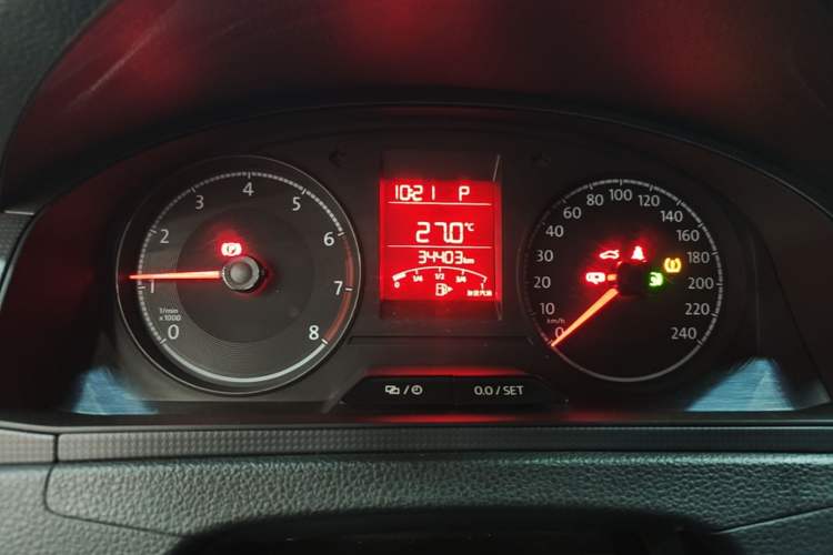 Used Volkswagen Santana 2021 1.5L Automatic Fashion Edition Odometer Close Up