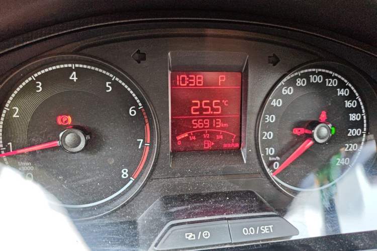 Used Volkswagen Santana 2021 1.5L Automatic Fashion Edition Odometer Close Up