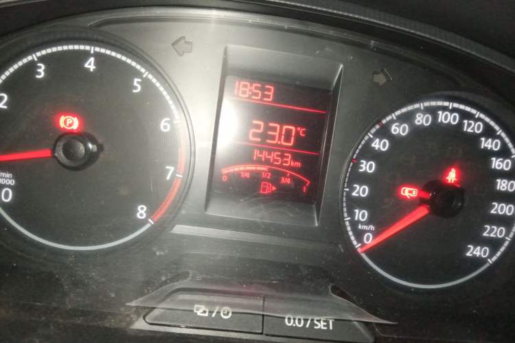 Used Volkswagen Santana 2021 1.5L Manual Fashion Edition Odometer Close Up