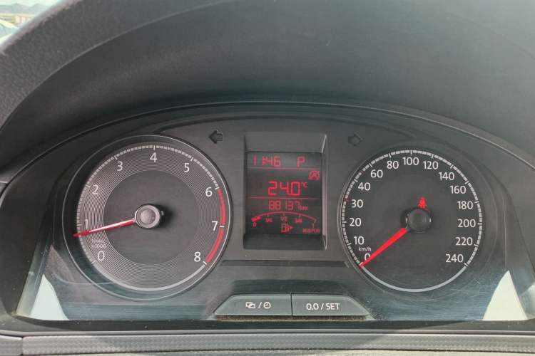 Used Volkswagen Santana 2021 1.5L Automatic Fashion Edition Odometer Close Up