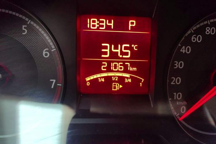 Used Volkswagen Santana 2021 1.5L Automatic Fashion Edition Odometer Close Up