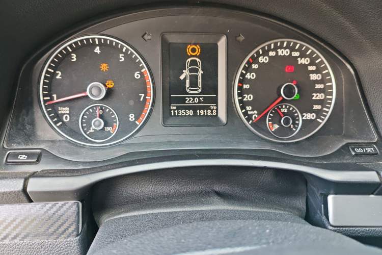 Used Volkswagen Scirocco  Odometer Close Up