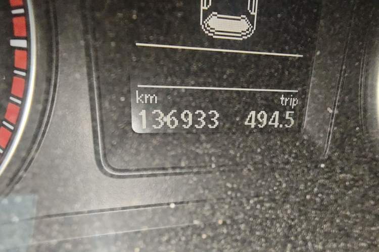 Used Volkswagen Scirocco 2011 2.0 TSI Luxury Edition Odometer Close Up