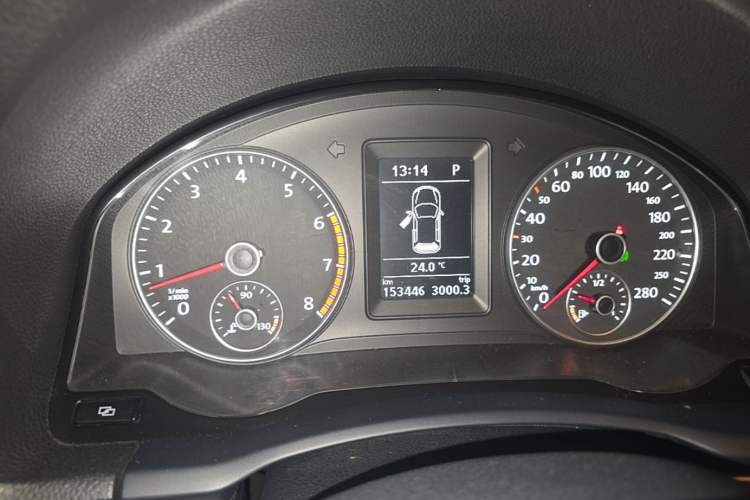 Used Volkswagen Scirocco 2011 2.0 TSI R-Line Odometer Close Up