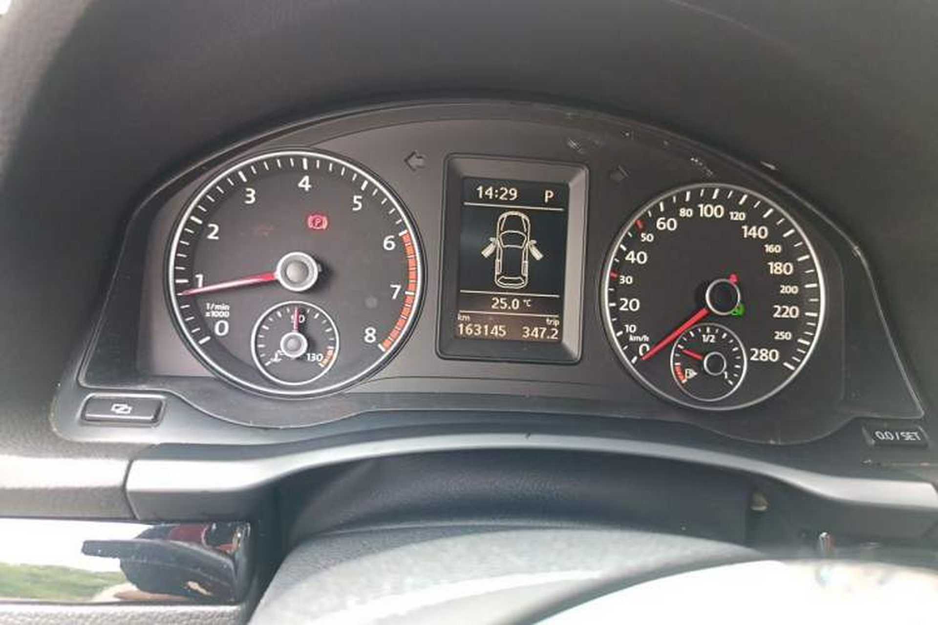 Used Volkswagen Scirocco 2011 2.0 TSI R-Line Odometer Close Up