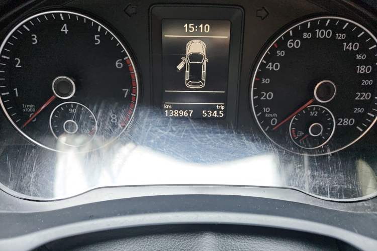 Used Volkswagen Scirocco 2011 2.0 TSI R-Line Odometer Close Up