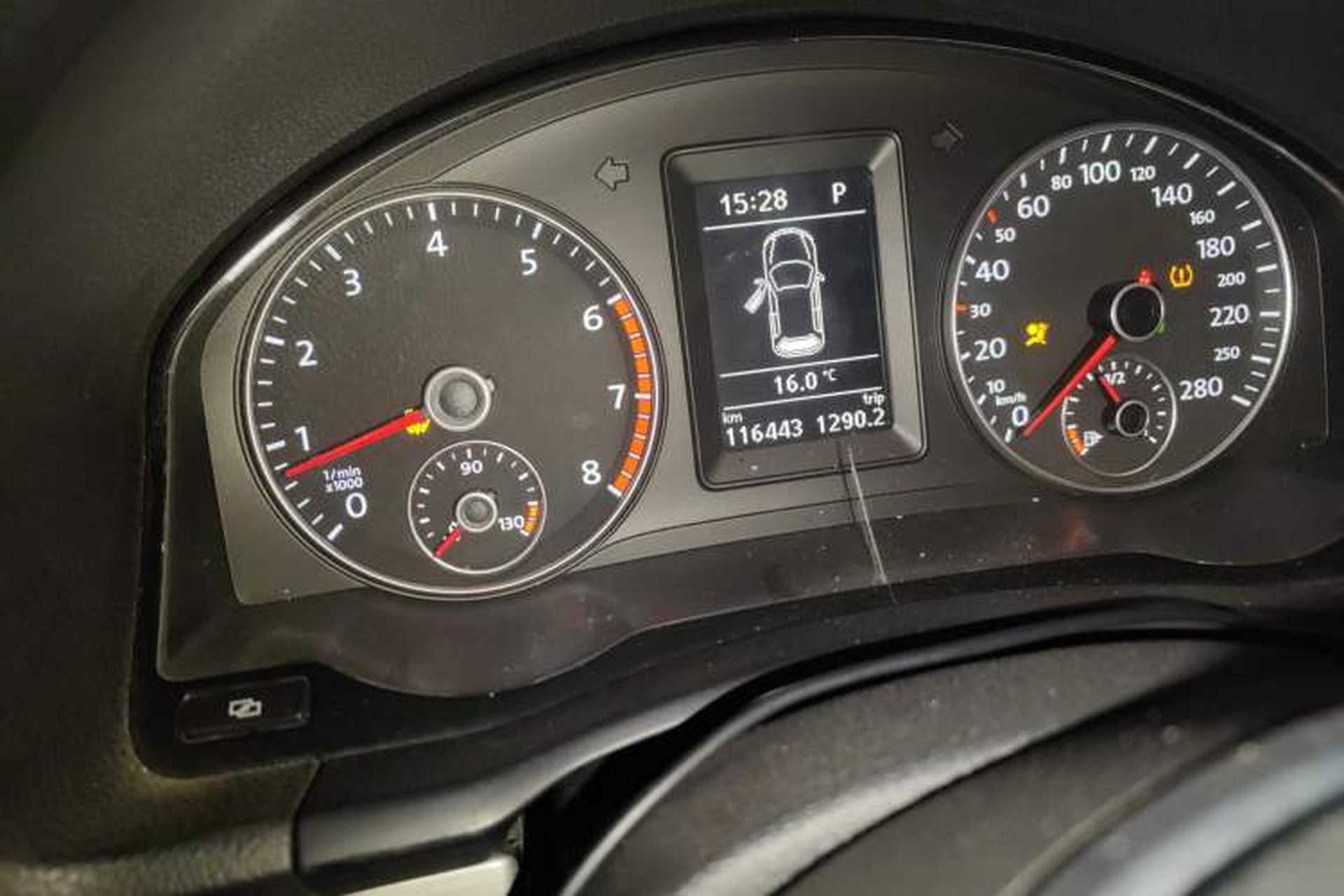 Used Volkswagen Scirocco 2011 2.0 TSI R-Line Odometer Close Up
