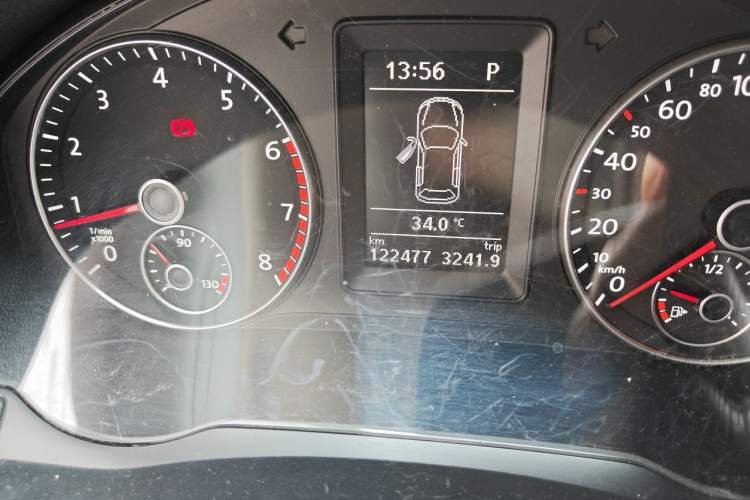 Used Volkswagen Scirocco  Odometer Close Up
