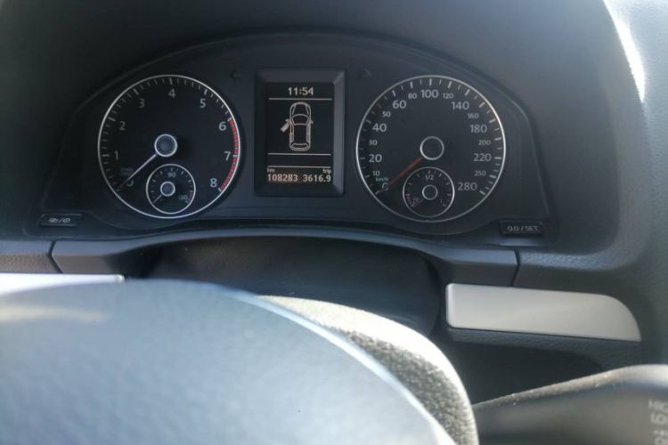Used Volkswagen Scirocco 2011 2.0 TSI Luxury Edition Odometer Close Up