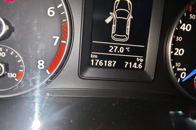 Used Volkswagen Scirocco 2011 R 2.0TSI Odometer Close Up