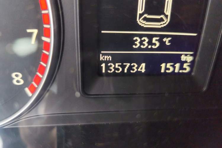 Used Volkswagen Scirocco 2011 2.0 TSI R-Line Odometer Close Up