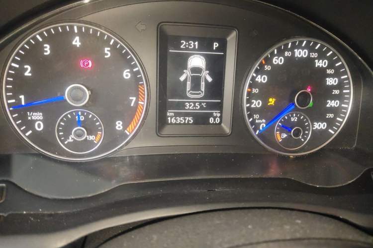 Used Volkswagen Scirocco 2011 R 2.0TSI Odometer Close Up