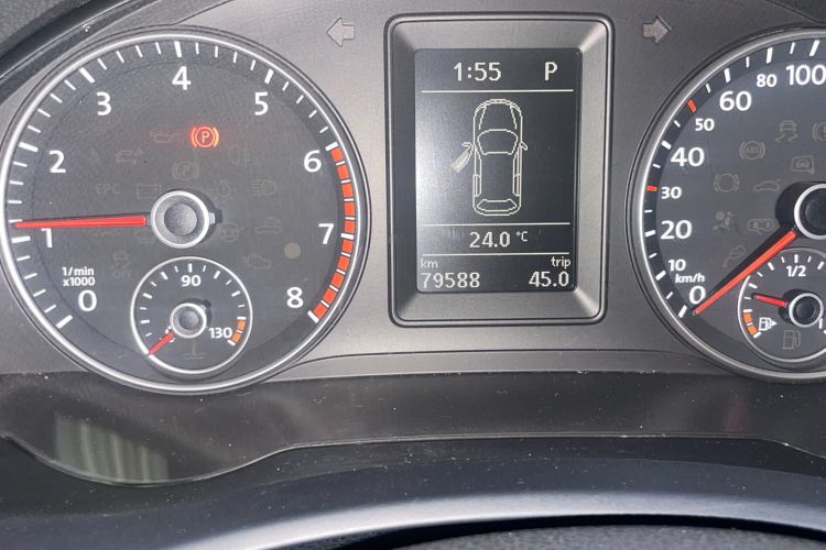 Used Volkswagen Scirocco 2013 2.0 TSI Million-Mile Edition Odometer Close Up