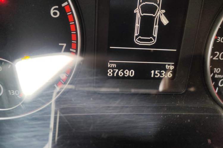Used Volkswagen Scirocco 2013 2.0 TSI GTS Odometer Close Up