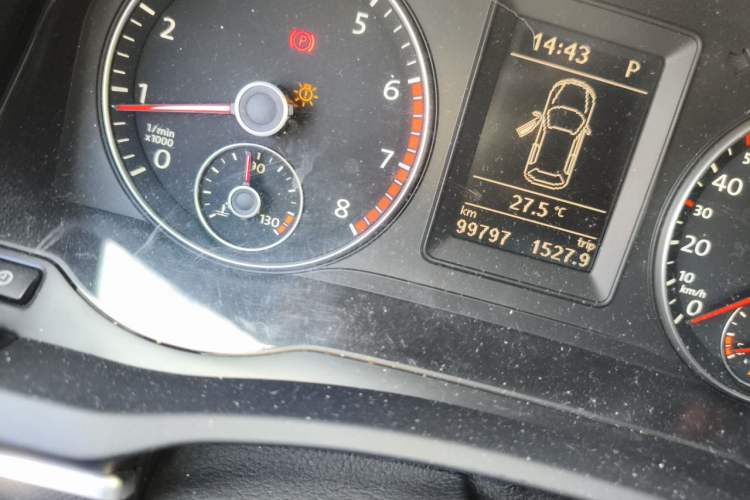 Used Volkswagen Scirocco 2013 2.0 TSI GTS Odometer Close Up
