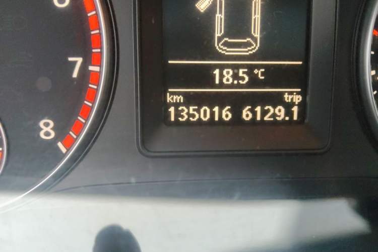 Used Volkswagen Scirocco 2013 2.0 TSI GTS Odometer Close Up