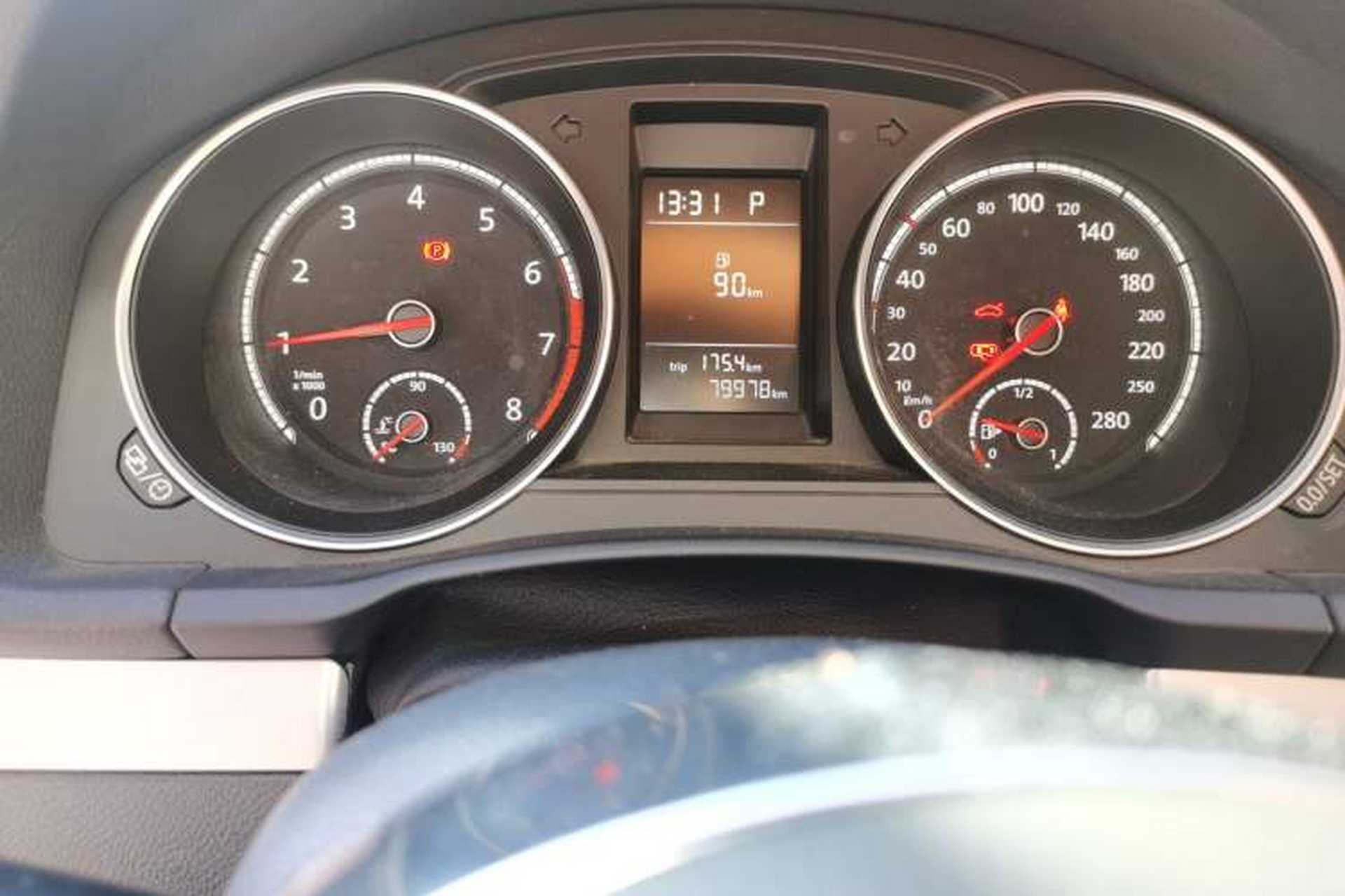 Used Volkswagen Scirocco 2015 1.4TSI Fashion Edition Odometer Close Up