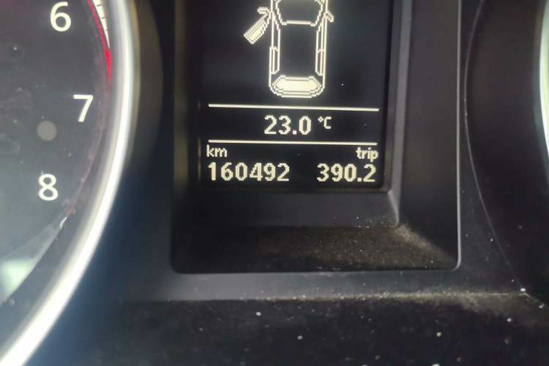 Used Volkswagen Scirocco 2015 1.4TSI Comfort Edition Odometer Close Up