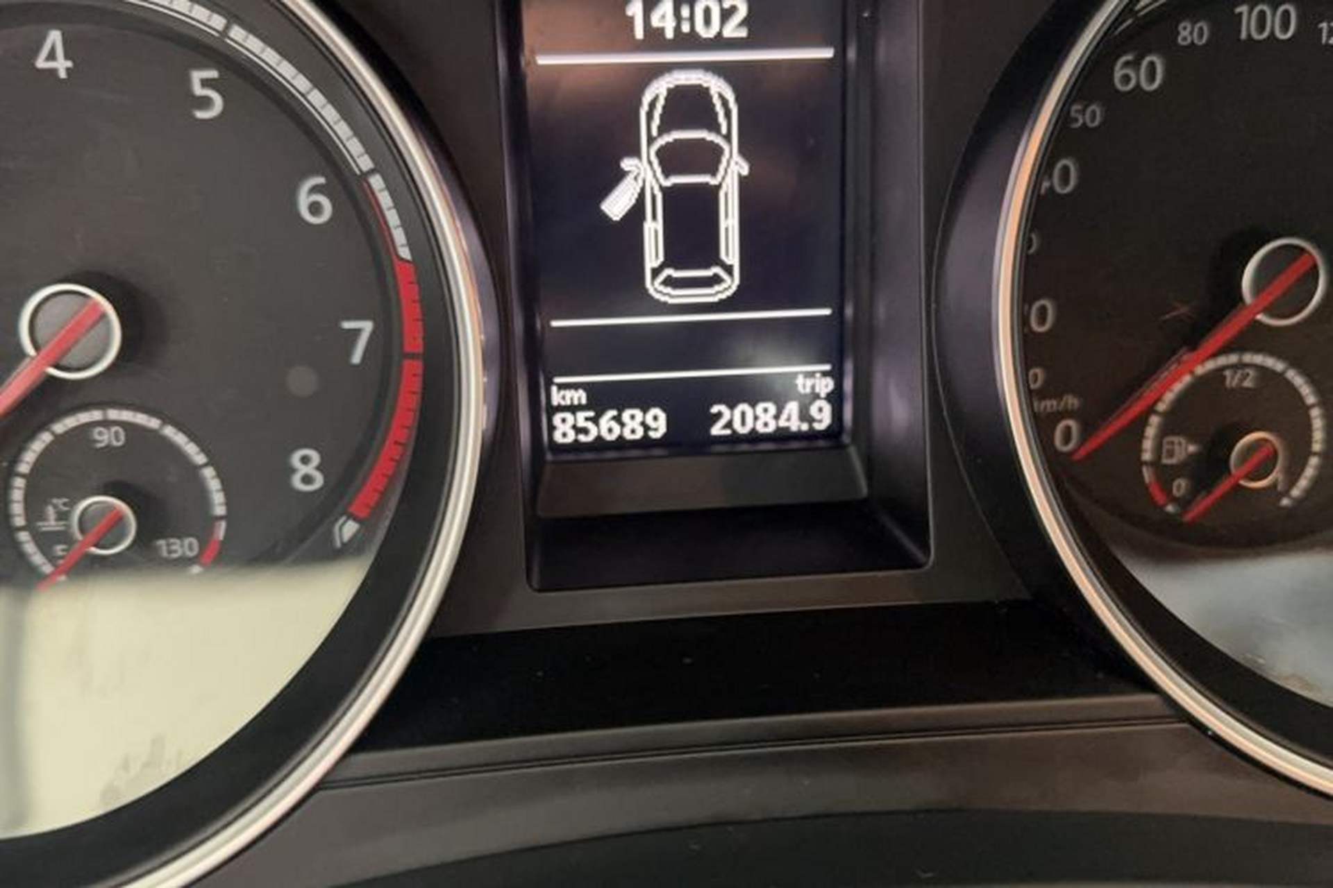 Used Volkswagen Scirocco 2015 1.4TSI Comfort Edition Odometer Close Up