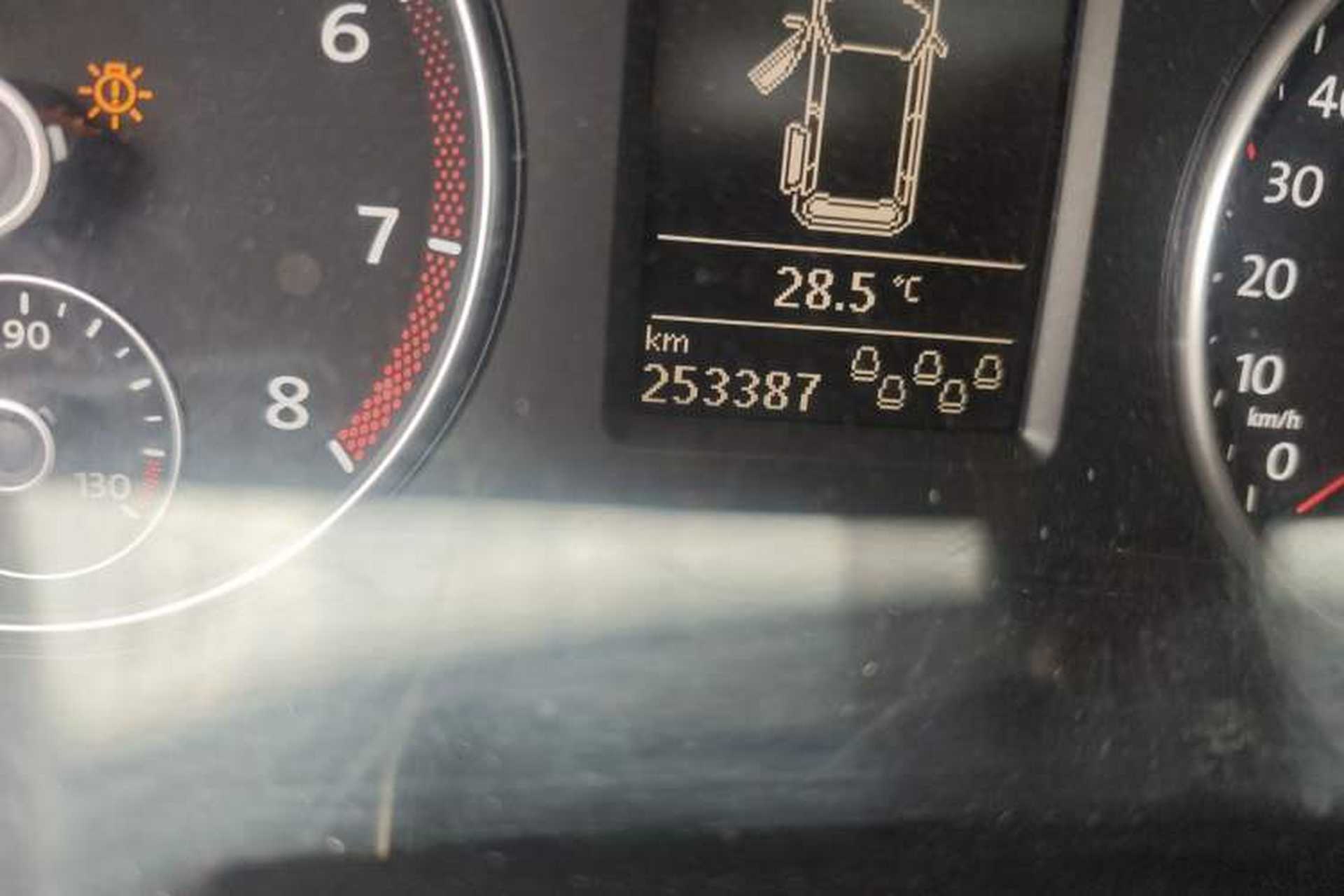 Used Volkswagen Sharan 2013 1.8TSI Comfort Model Euro IV Odometer Close Up
