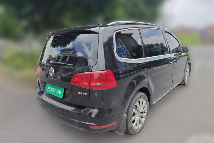 Used Volkswagen Sharan 2014 2.0 TSI Luxury Model Rear Right 45 Deg