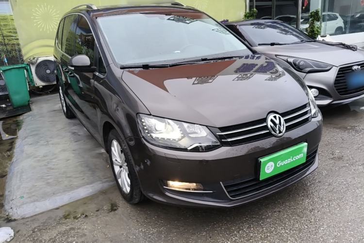 Used Volkswagen Sharan 2014 2.0 TSI Luxury Model Front Right 45 Deg