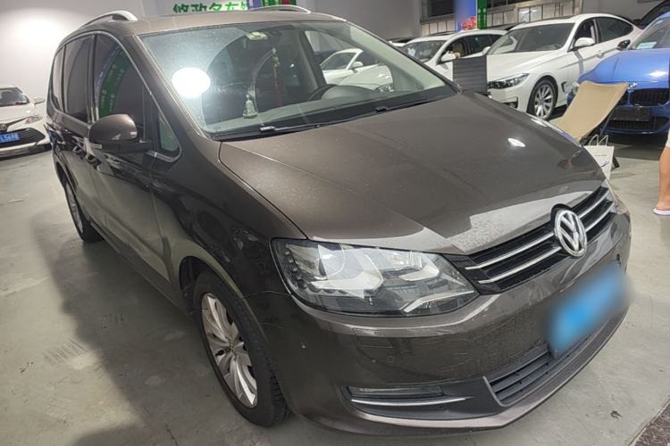 Used Volkswagen Sharan 2014 2.0 TSI Luxury Model Front Right 45 Deg