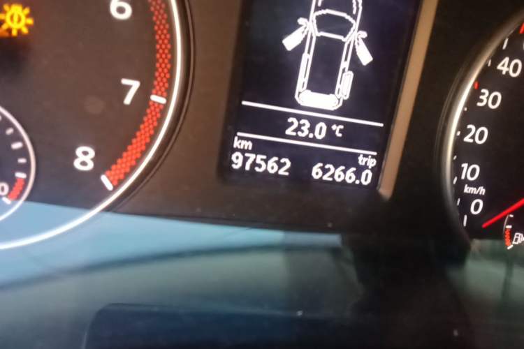 Used Volkswagen Sharan 2018 Revised Version 380TSI Comfort Edition 6-Seater Odometer Close Up