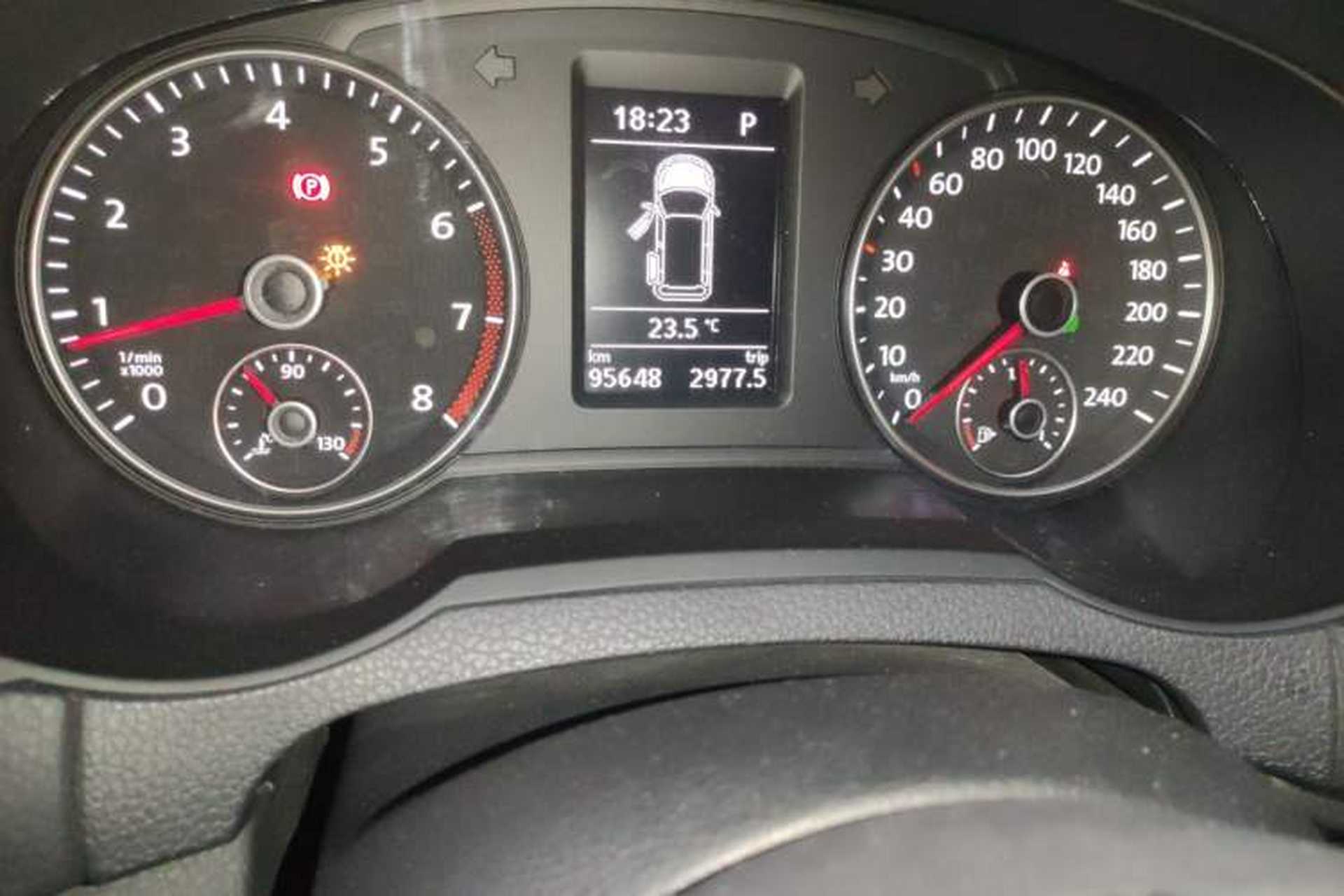 Used Volkswagen Sharan 2019 380TSI Comfort Edition 7-Seater Odometer Close Up