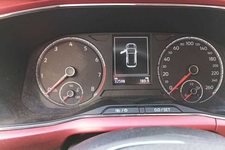 Used Volkswagen T-Cross 2019 1.5L Automatic Comfort Edition Odometer Close Up