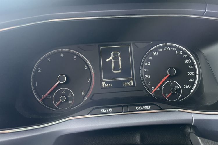 Used Volkswagen T-Cross 2019 280TSI DSG Comfort Edition Odometer Close Up