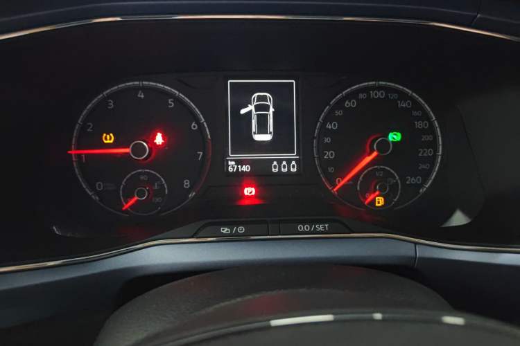 Used Volkswagen T-Cross 2019 280TSI DSG Comfort Edition Odometer Close Up