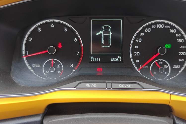 Used Volkswagen T-Cross 2019 280TSI DSG Comfort Edition Odometer Close Up