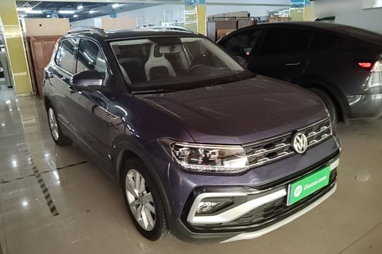 Used Volkswagen T-Cross 2019 1.5L Automatic Comfort Edition Front Right 45 Deg