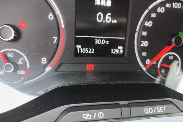 Used Volkswagen T-Cross 2019 1.5L Automatic Comfort Edition Odometer Close Up