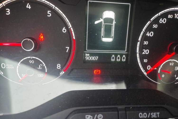 Used Volkswagen T-Cross 2019 280TSI DSG Comfort Edition Odometer Close Up