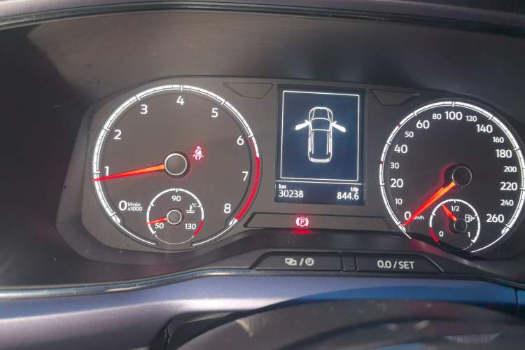 Used Volkswagen T-Cross 2019 1.5L Automatic Comfort Edition Odometer Close Up