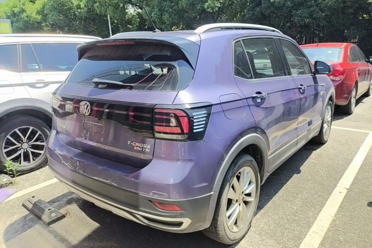 Used Volkswagen T-Cross 2019 280TSI DSG Comfort Edition Rear Right 45 Deg