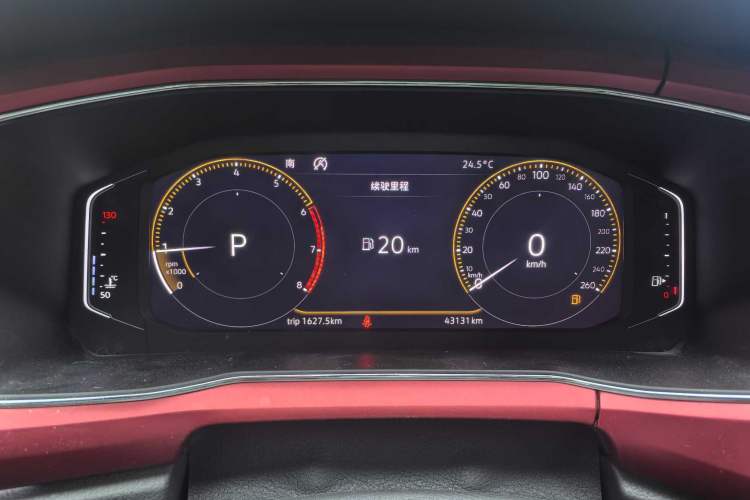 Used Volkswagen T-Cross 2019 280TSI DSG Luxury Edition Odometer Close Up