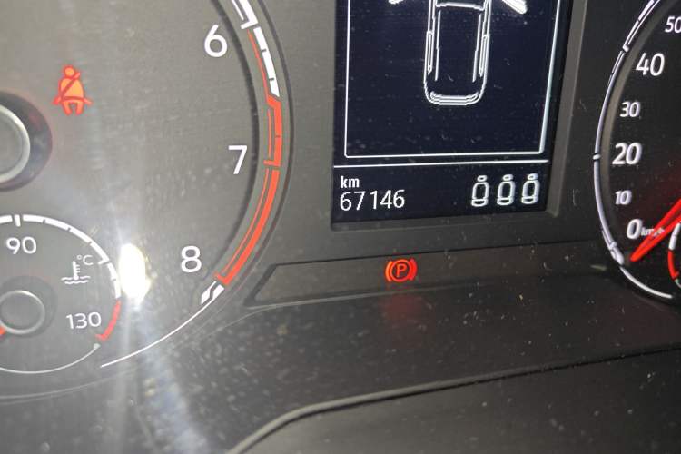 Used Volkswagen T-Cross 2019 280TSI DSG Comfort Edition Odometer Close Up