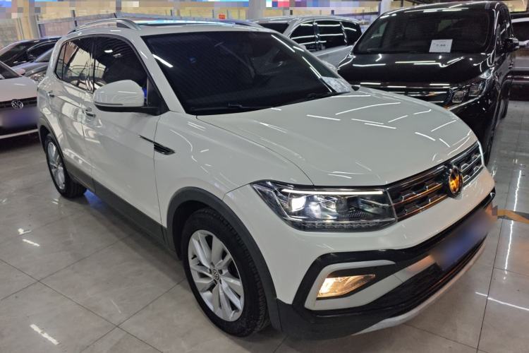 Used Volkswagen T-Cross 2019 1.5L Automatic Comfort Edition Front Right 45 Deg