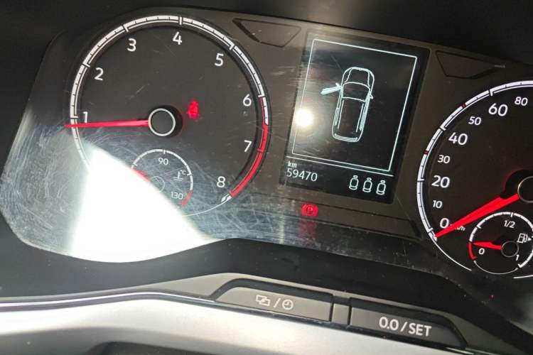 Used Volkswagen T-Cross 2019 1.5L Automatic Comfort Edition Odometer Close Up