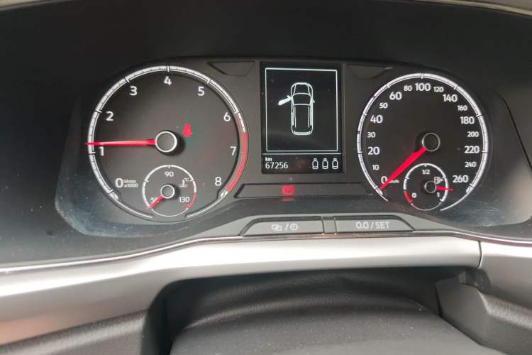 Used Volkswagen T-Cross 2019 280TSI DSG Comfort Edition Odometer Close Up