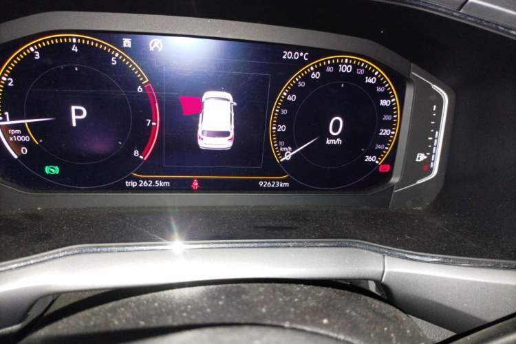 Used Volkswagen T-Cross 2019 280TSI DSG Luxury Edition Odometer Close Up