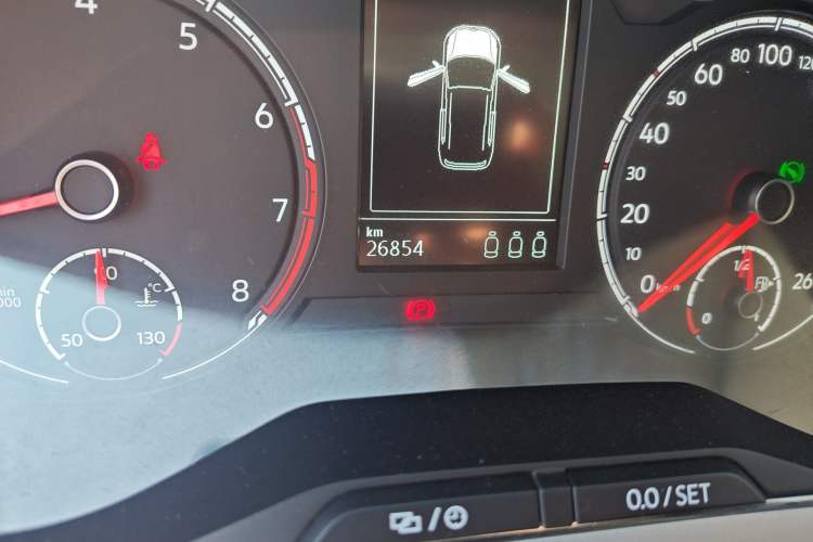 Used Volkswagen T-Cross 2019 1.5L Automatic Comfort Edition Odometer Close Up
