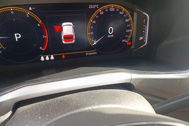 Used Volkswagen T-Cross 2019 280TSI DSG Luxury Edition Odometer Close Up