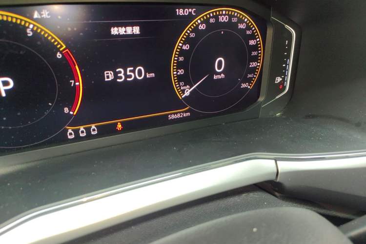 Used Volkswagen T-Cross 2019 280TSI DSG Luxury Edition Odometer Close Up