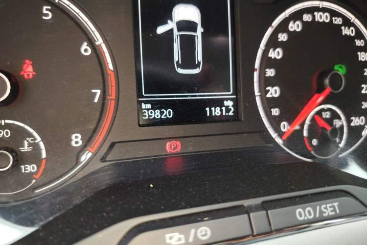 Used Volkswagen T-Cross 2019 280TSI DSG Comfort Edition Odometer Close Up