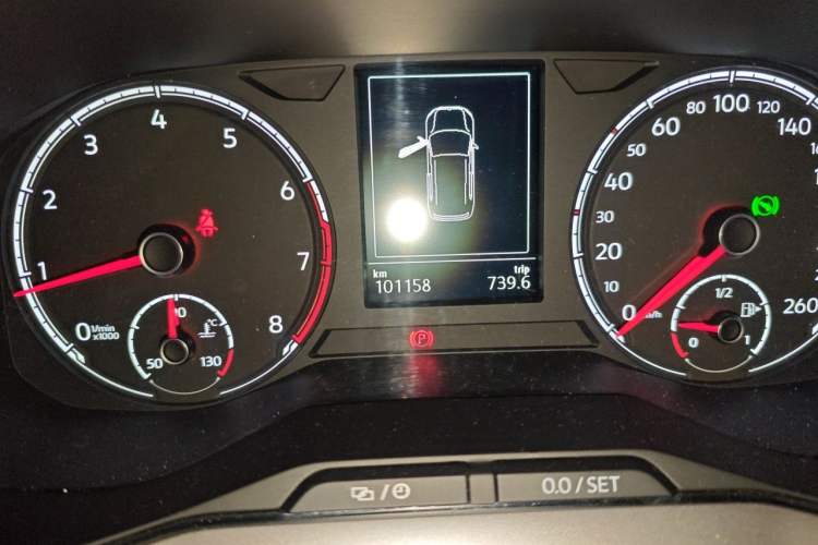 Used Volkswagen T-Cross 2019 280TSI DSG Comfort Edition Odometer Close Up
